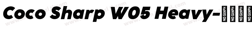 Coco Sharp W05 Heavy字体转换